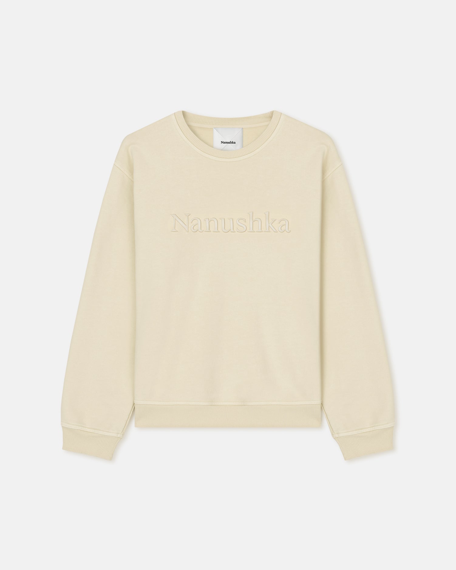 Nanushka Remy orders Embroidered Logo Organic Fleece Sweatshirt Size XL