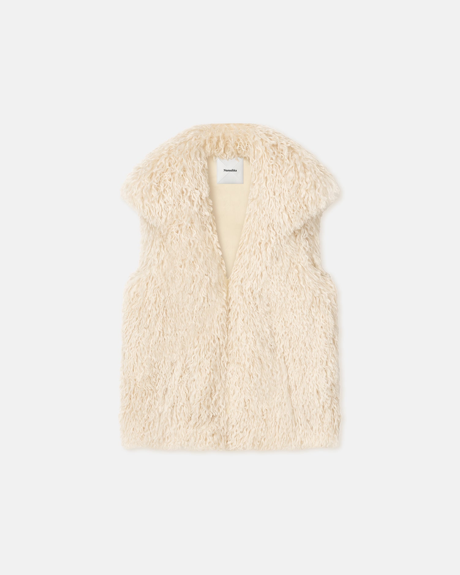 Miloves Faux Fur Vest popular 2-4 nwt beige