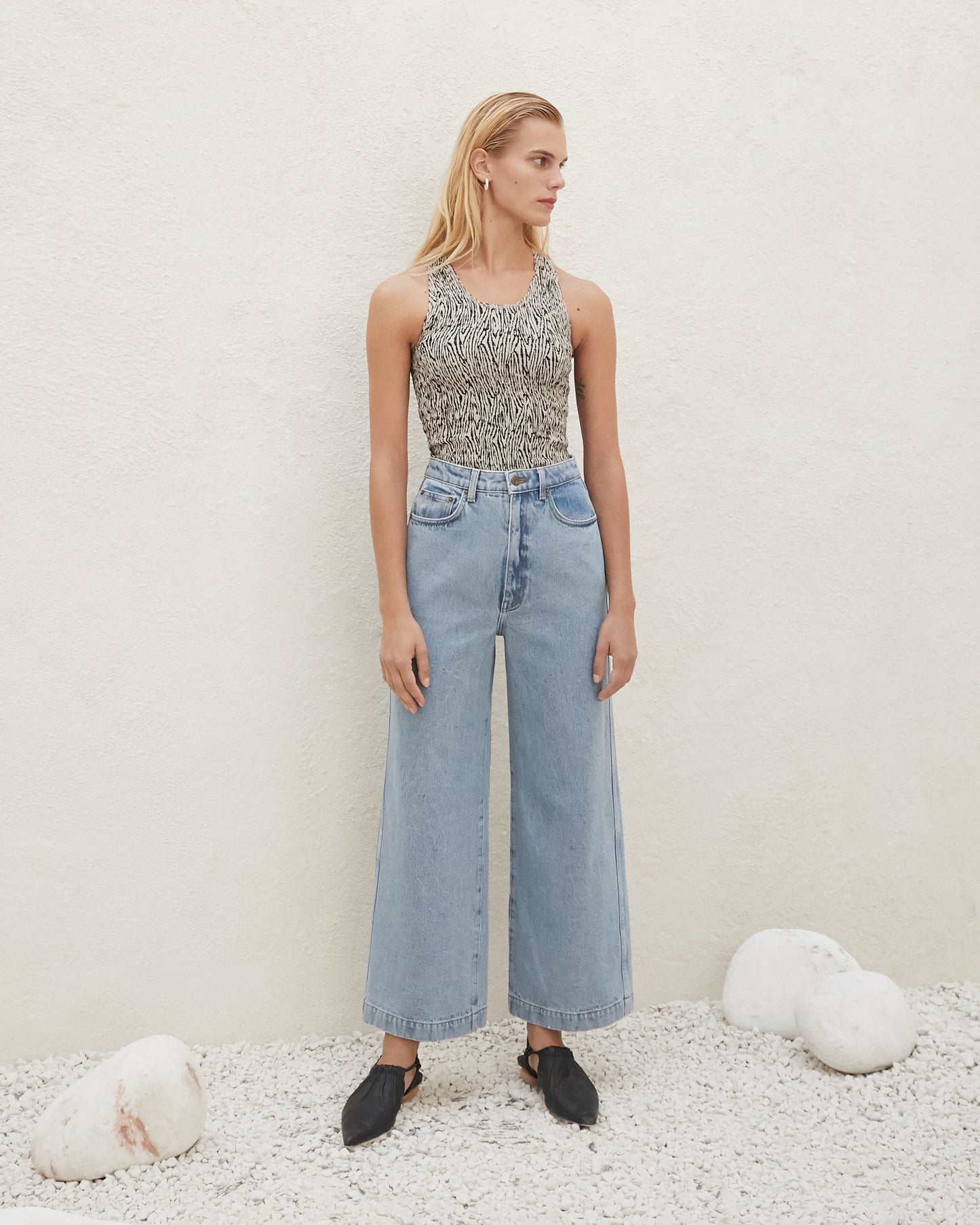 Ramos - Wide Leg Jeans - Light Blue