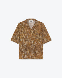 Bodil - Sale Printed Pleat Shirt - Snake Print