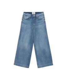 Ramos - Wide Leg High Rise Jeans - Blue Wash