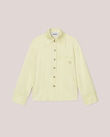 Ebba - Satin Long Sleeve Shirt - Lumen