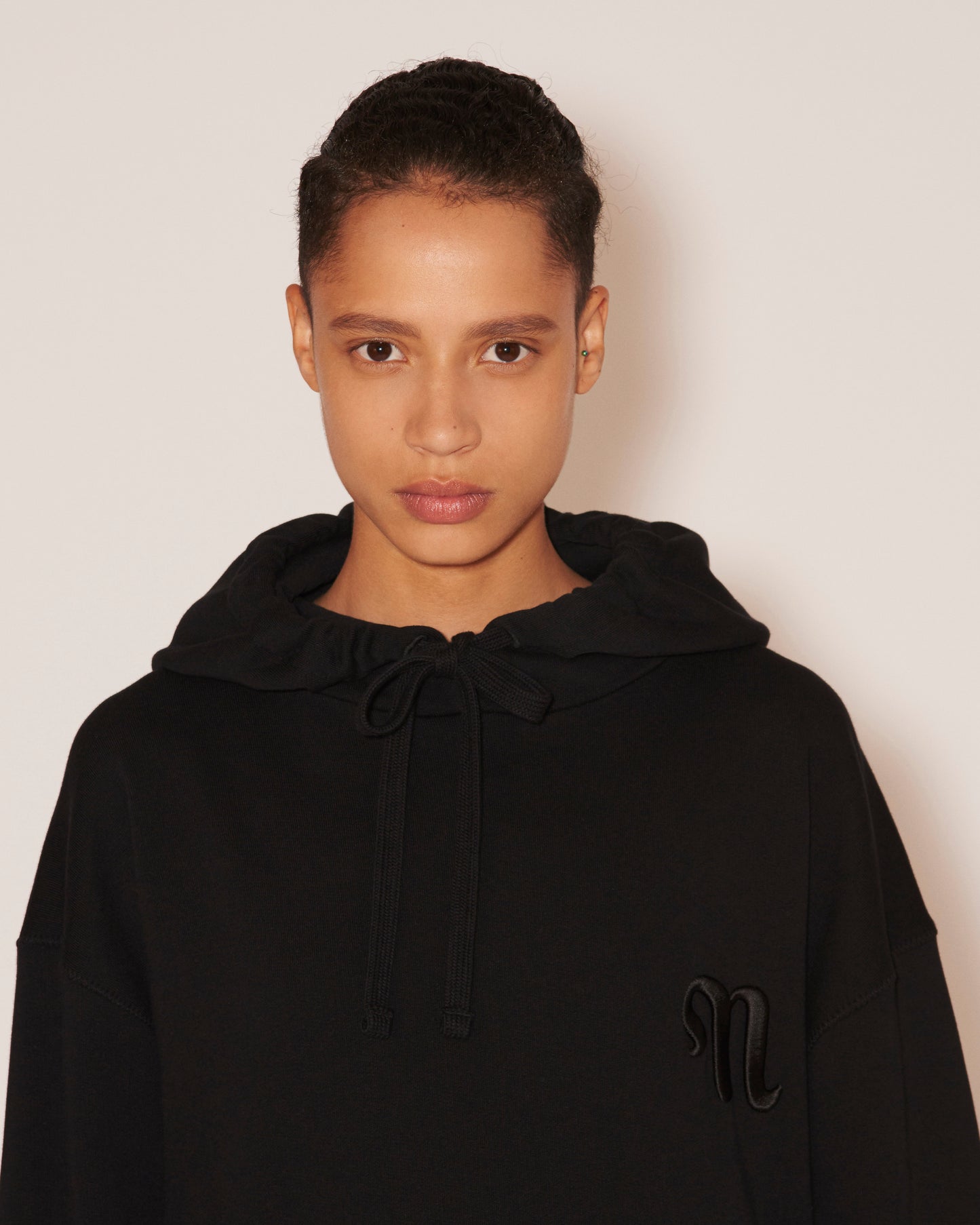 Ever - Organically Grown Cotton Logo Hoodie - Black