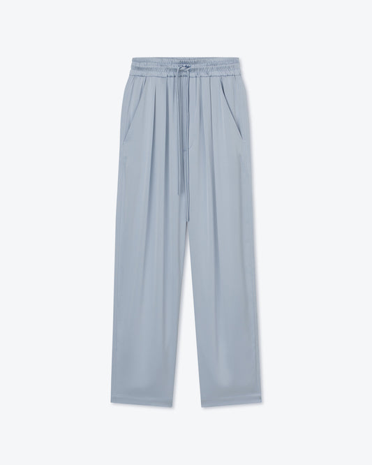 Jiro - Sale Satin Pants - Ice Blue