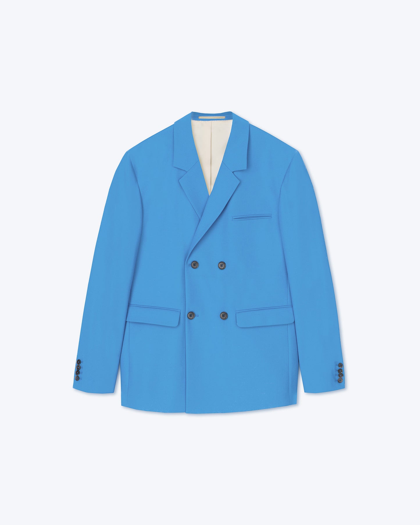 Renan - Sale  Ecovero™ Double Breasted Blazer - Blue Ss22