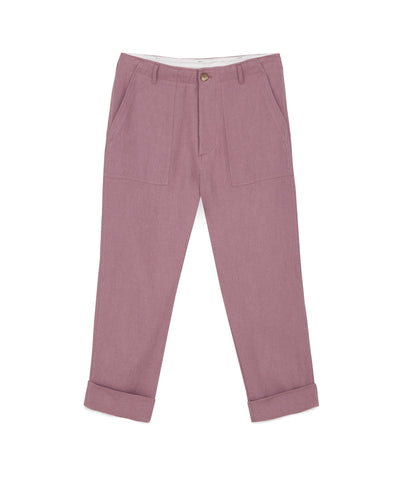 Gaius - Japanese Style Trousers - Dusty Pink