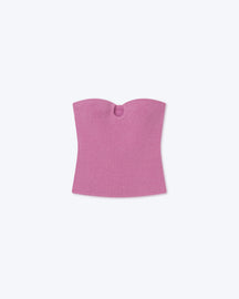 Chrissie - Sale Anew Textured Corset Top - Pink