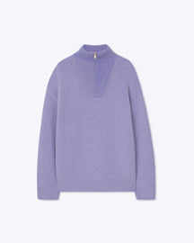 Dusco - Sale Funnel Neck Jumper - Lilac