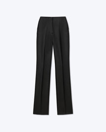 Maurie - Sale Tailored Satin Pants - Black