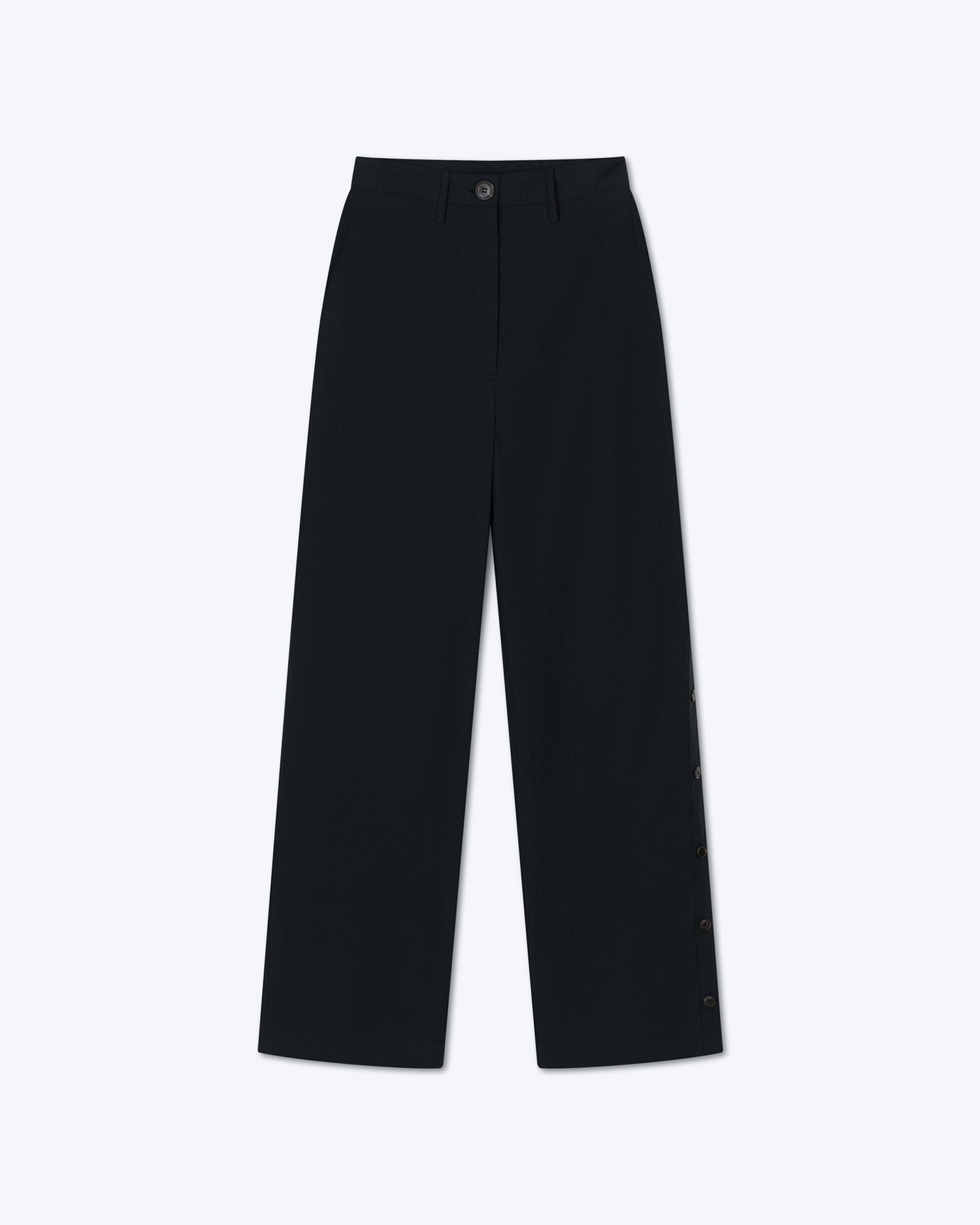 Ann Demeulemeester Black Cotton Double Hem Trousers Ann Demeulemeester