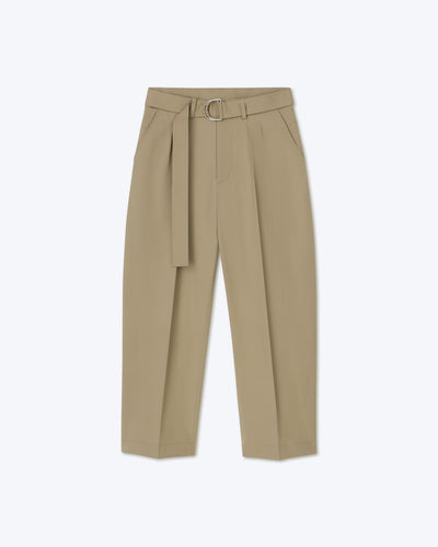 Caius - Sale Belted Tech-Twill Pants - Pebble