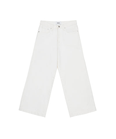 Ramos - Wide Leg High Rise Jeans - White