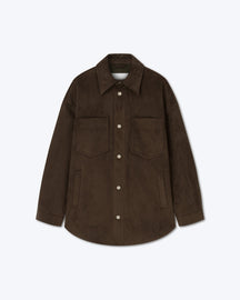 Martin - Sale Alt-Suede Overshirt - Coffee Bean