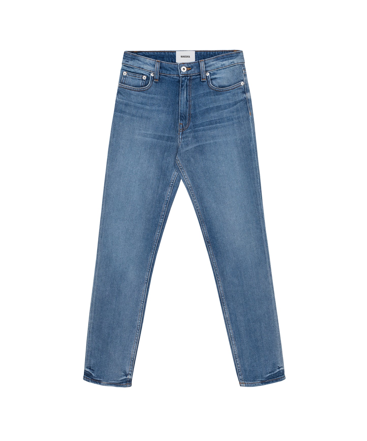 Ren - Mid Rise Skinny Jeans - Blue Wash