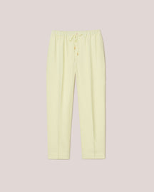 Jain - Twill-Silk Relaxed Pants - Yellow Silk