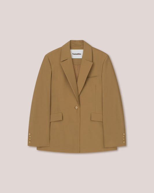 Giedre - Sale Summer Suiting Blazer - Camel