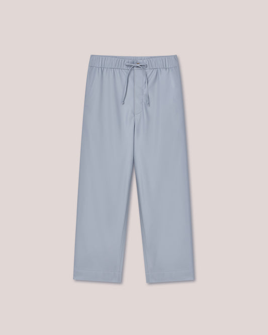 Jain - SaleOkobor™ Alt-Leather Relaxed Pants - Dusty Blue