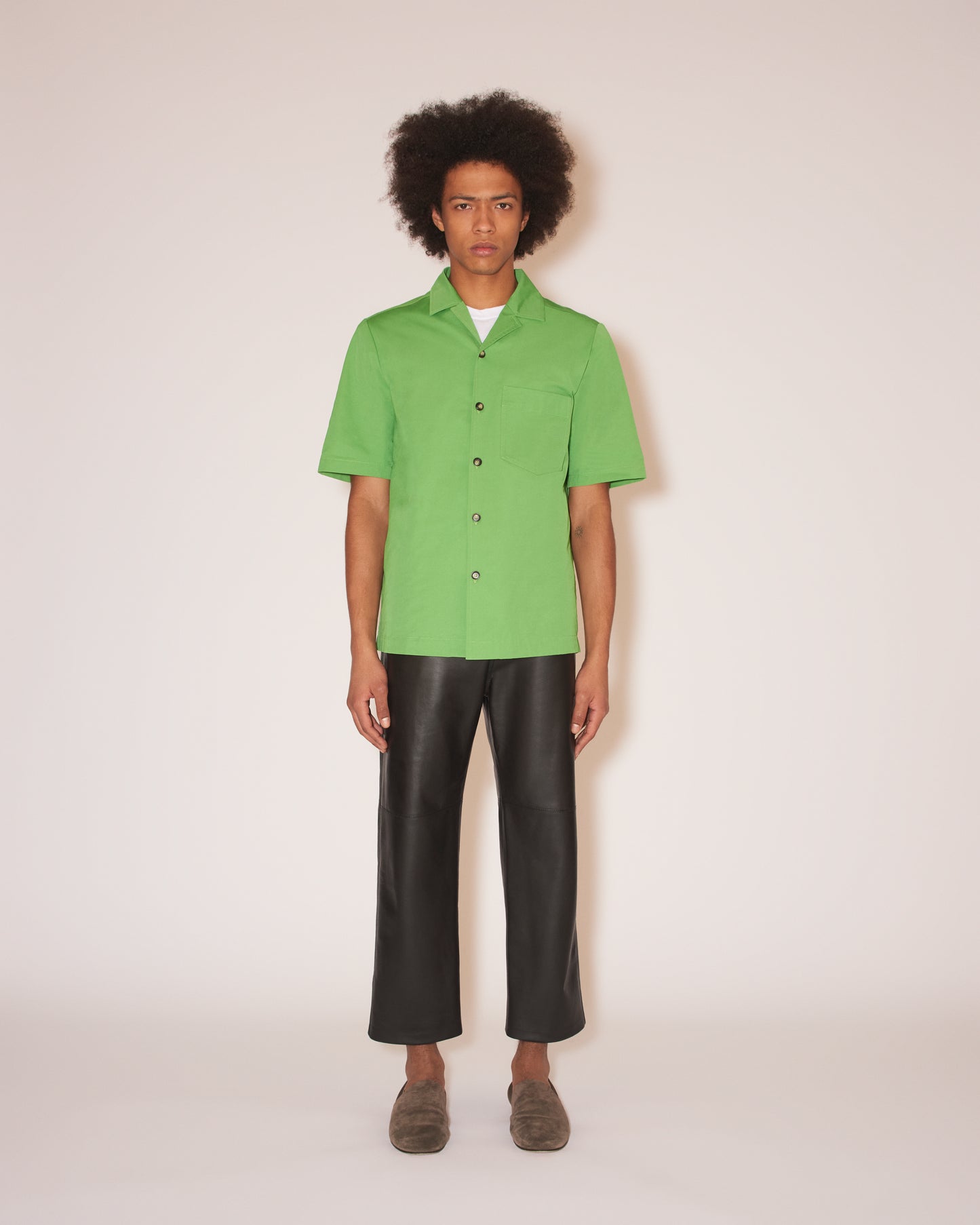 Bodil - Sale Tech Twill Shirt - Green Ss22