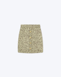 Juana - Sale MoulinÃ© Mini Skirt - Graphic Lime