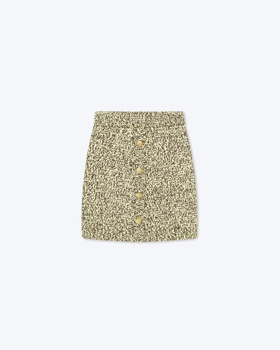 Juana - Sale MoulinÃ© Mini Skirt - Graphic Lime