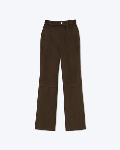 Silke - Sale Alt-Suede Pants - Coffee Bean