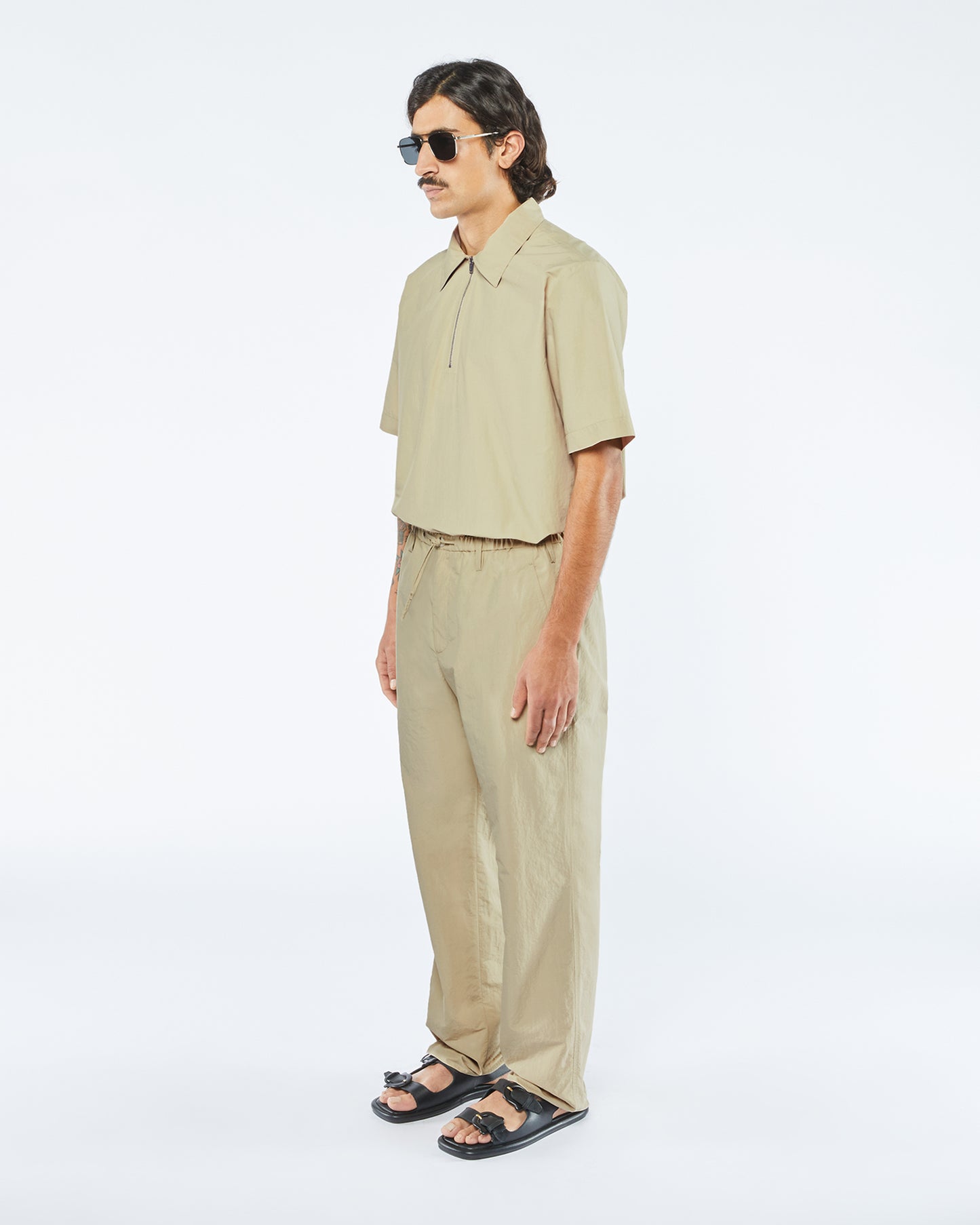 Morris - Sale Tech-Poplin Pants - Pebble