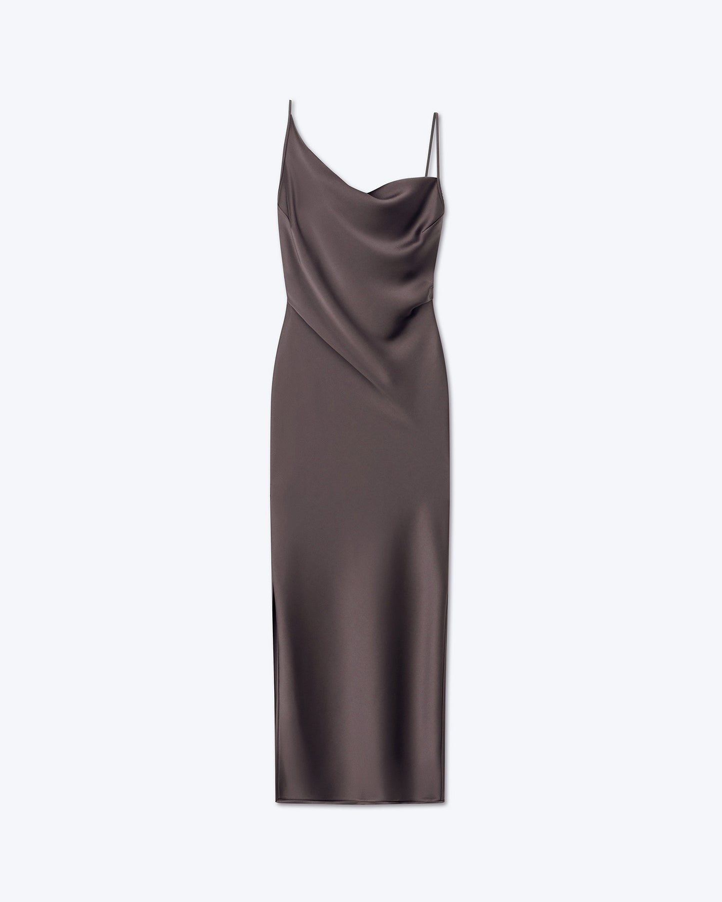JOSEPH Washed-silk Maxi Slip Dress in Gray