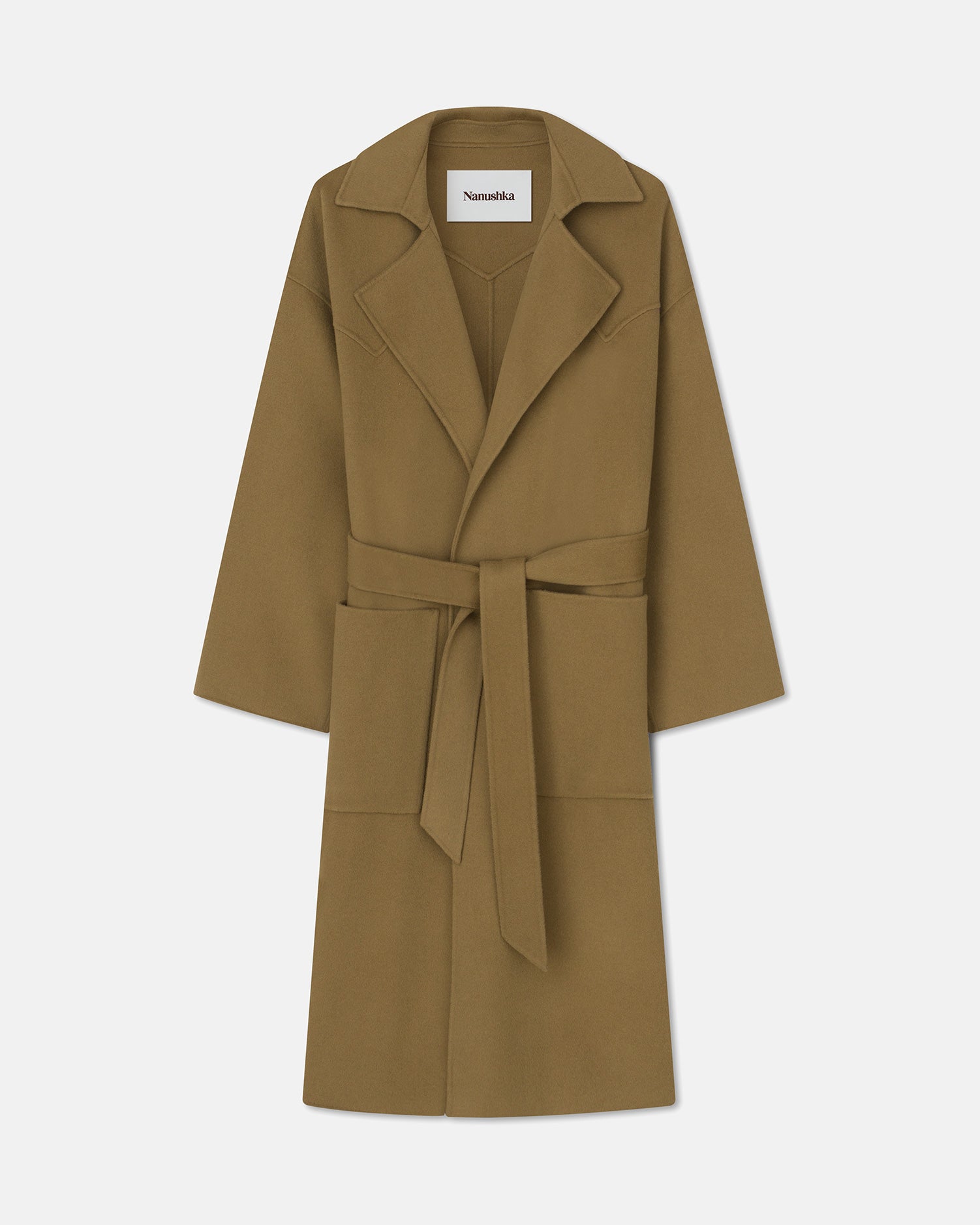 Nanushka camel clearance coat