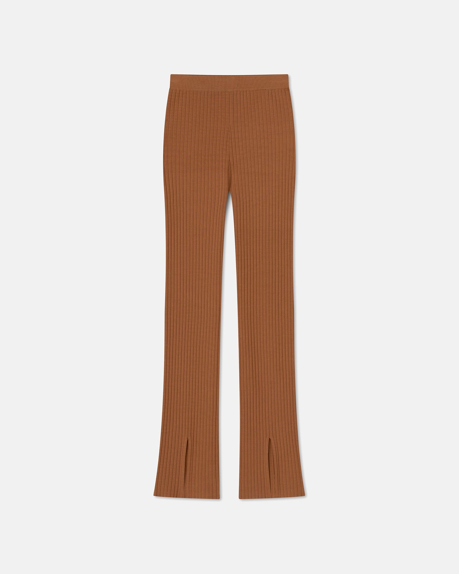 Anny - Sale Ribbed-Knit Pants - Chestnut Pf23