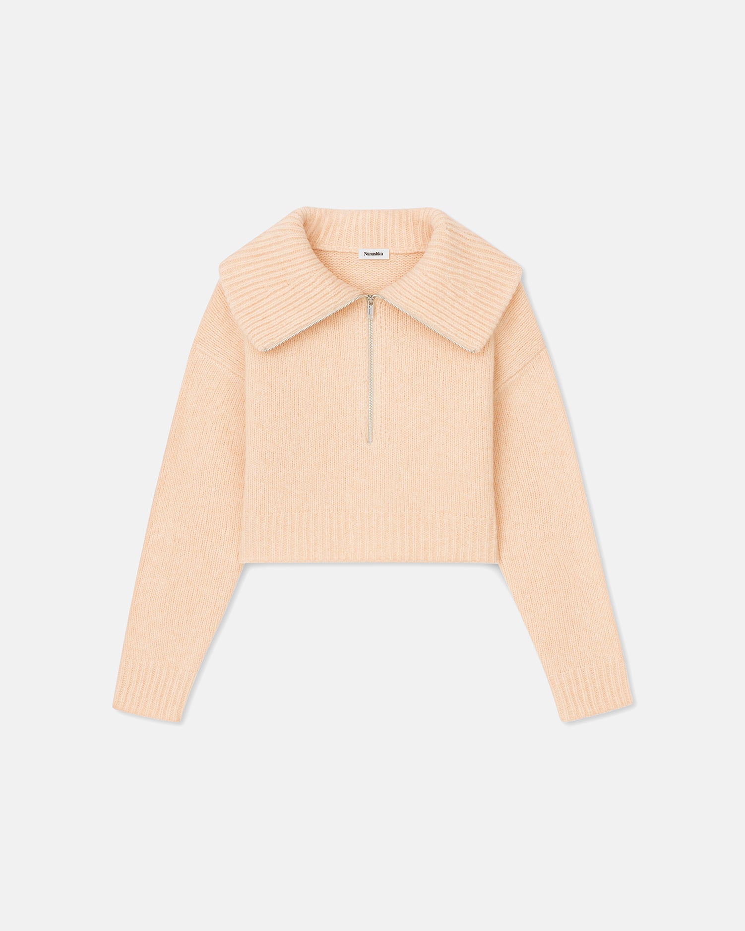 Arva - Merino Wool Sweater - Apricot – Nanushka