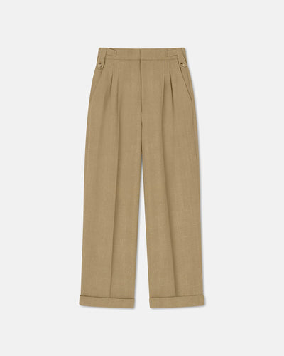 Biba - Sale Silk-Blend Tweed Pants - Wax Pf23