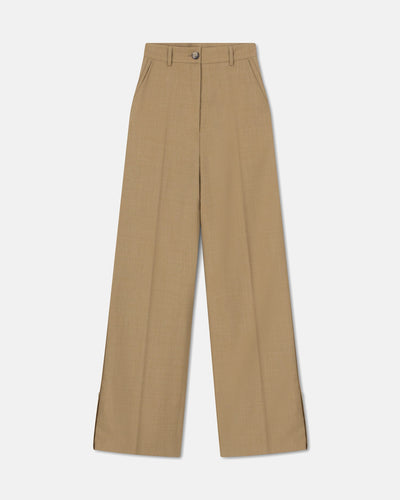 Bida - Sale  Ecovero™ -Blend Pants - Taupe Melange