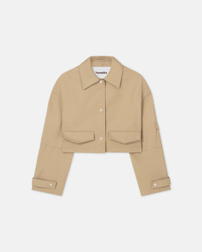 Bracha - Sale Bonded Trench Jacket - Beige