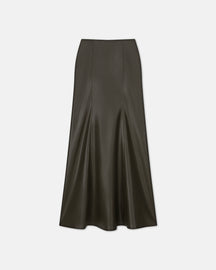 Carlotta - SaleOkobor™ Alt-Leather Maxi Skirt - Soil