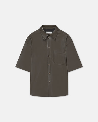 Casmir - Sale Okobor™ Alt-Leather Shirt - Soil