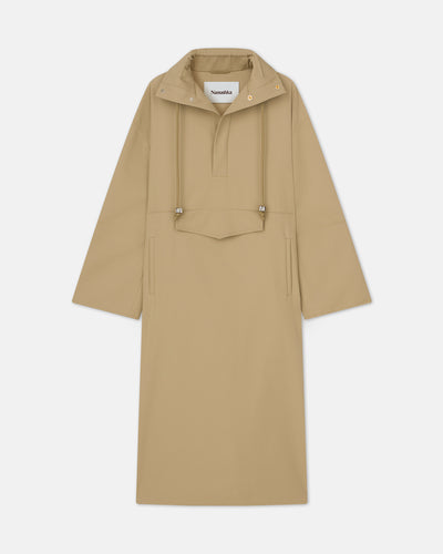 Cyrille - Sale Bonded Trench Pullover Coat - Beige