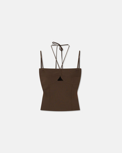 Davine - Sale Double-Strap Top - Bitter Chocolate