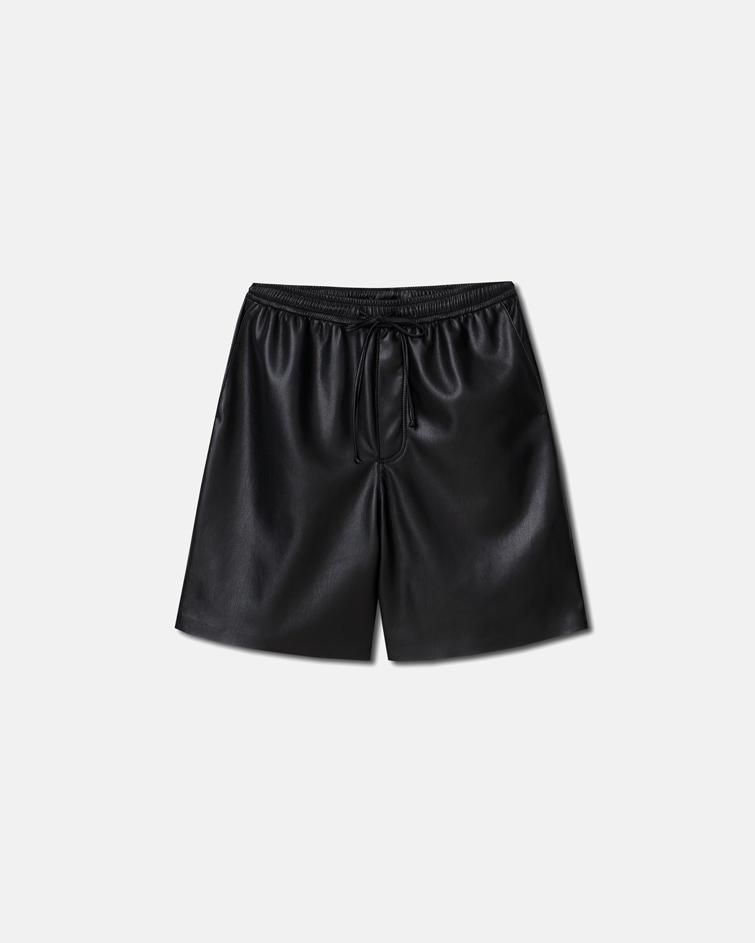 Danica Black Vegan Leather Shorts