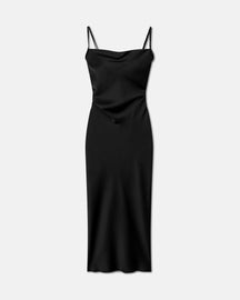 Fiore - Slip-Satin Dress - Black