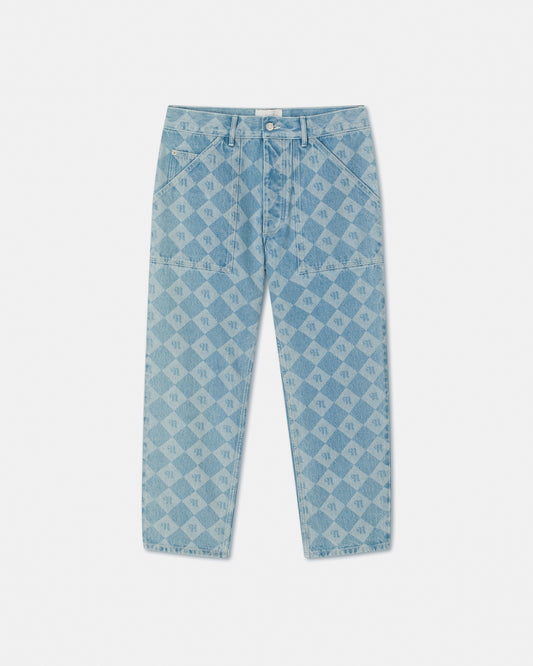 Louis Vuitton Monogram Bandana Baggy Fit Denim Shorts