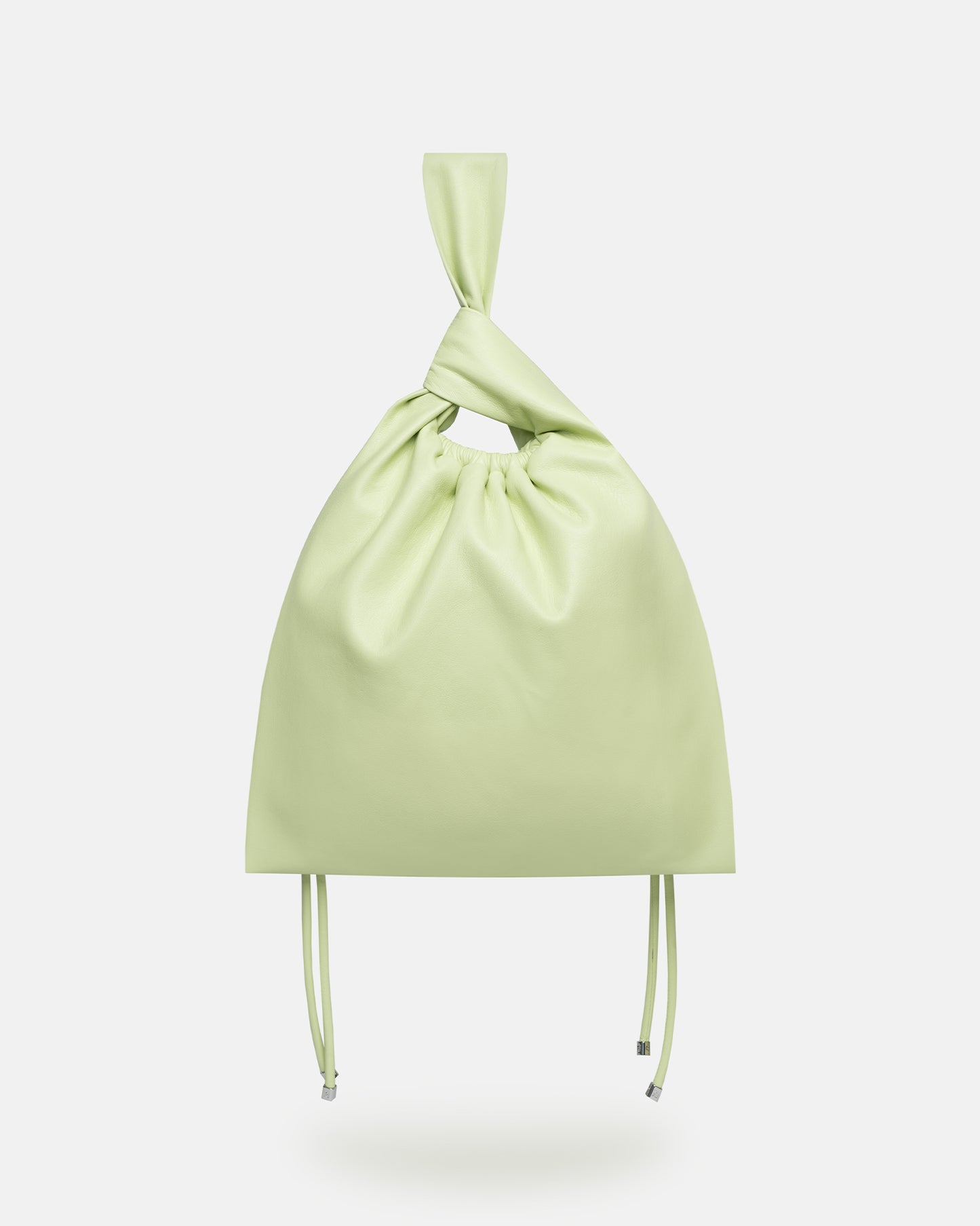 Jen Drawstring - Drawstring Okobor™ Alt-Leather Clutch Bag - Shadow Lime