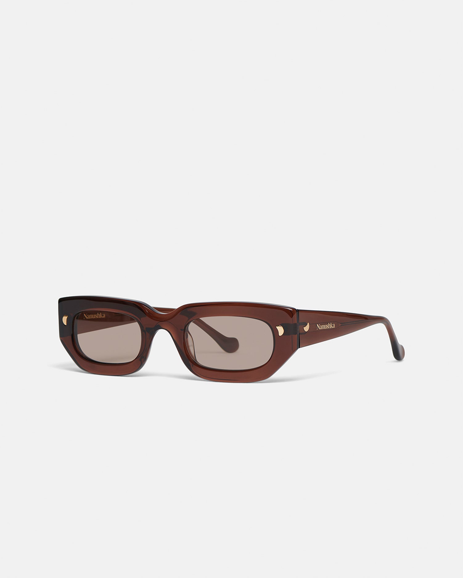 Kadee - Bio-Plastic D-Frame Sunglasses - Brown – Nanushka