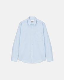 Kaleb - Upcycled Light Poplin Shirt - Sky Blue