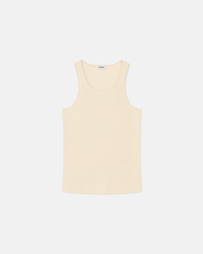 Korben - Sale Ribbed Cotton-Jersey Top - Creme