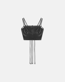 Loga - SaleOkobor™ Alt-Leather Top - Black