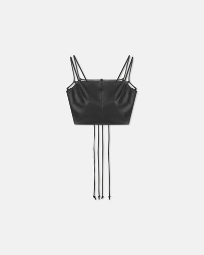 Loga - SaleOkobor™ Alt-Leather Top - Black