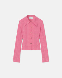 Lotte - Sale Checked Seersucker Shirt - Pink Seersucker