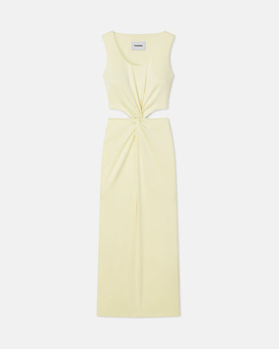 Lucca - Sale Cut-Out Slip Satin Dress - Lumen