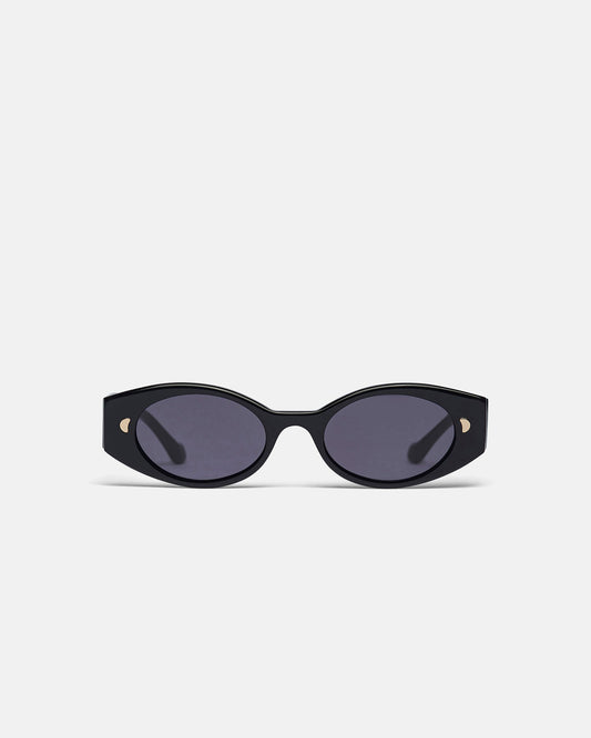 Millie - Bio-Plastic Slim Sunglasses - Black