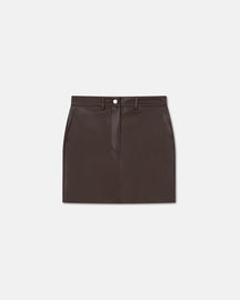 Miray - Sale Okobor™ Alt-Leather Mini Skirt - Coffee Ground